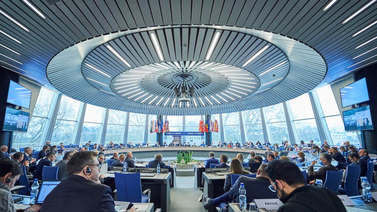 Hemicycle of the Committee of Ministers of the Council of Europe