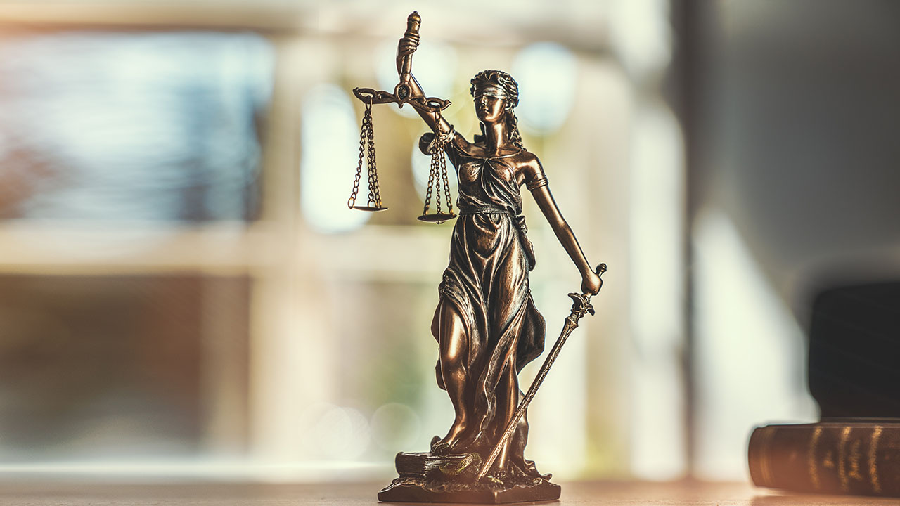 Statue representing justice