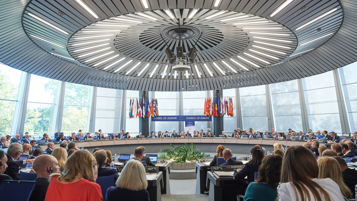 Hemicycle of the Committee of Ministers of the Council of Europe